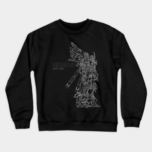 Sinanju on White Line Crewneck Sweatshirt